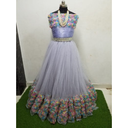 Net Malti Flower Work  (Mtr Wise Cost)